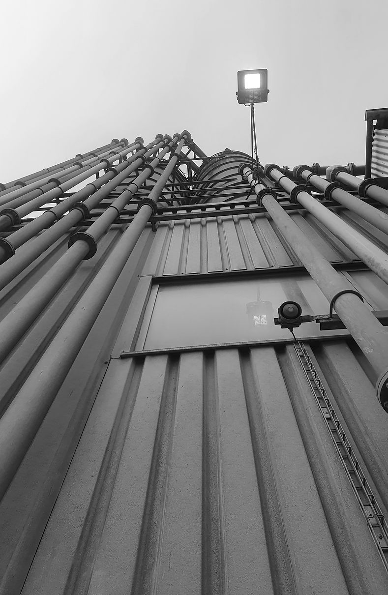 Silo Befüllungsleitungen